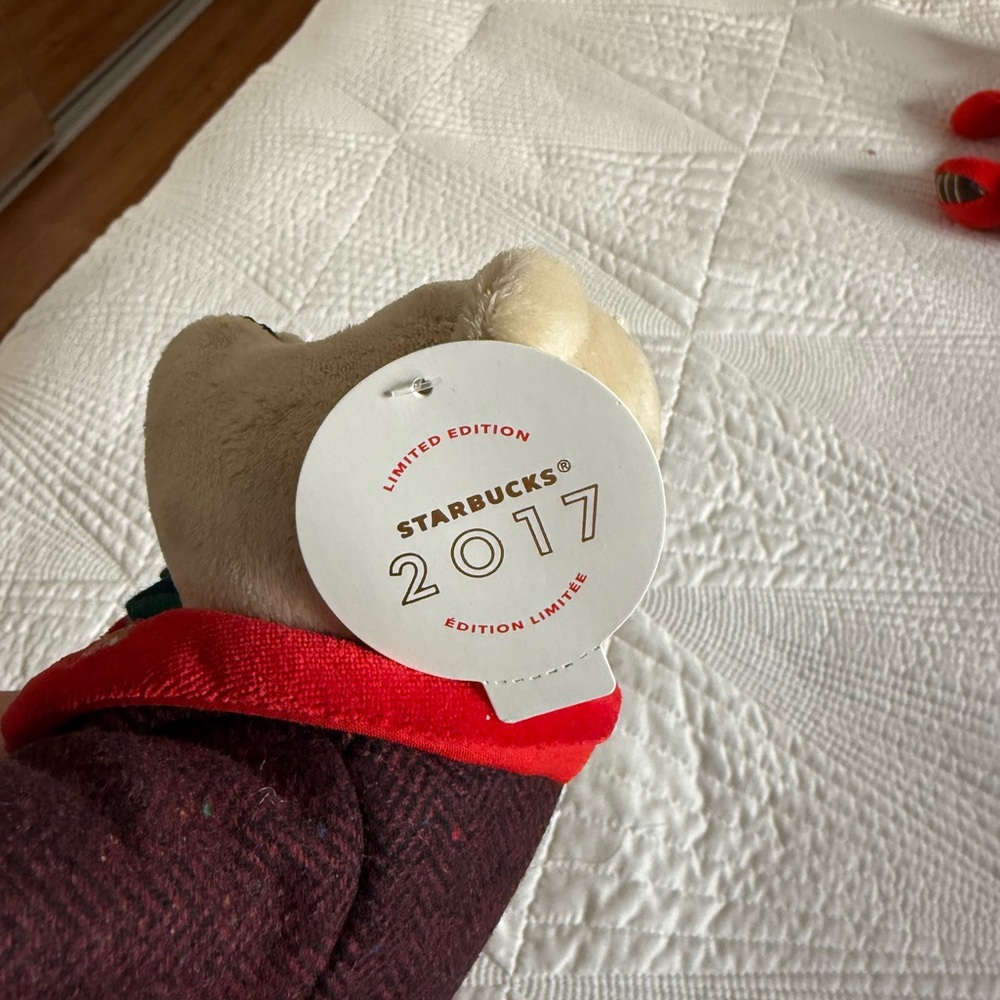 Starbucks 2017 Limited Edition Plush with Red and Cream Accents
